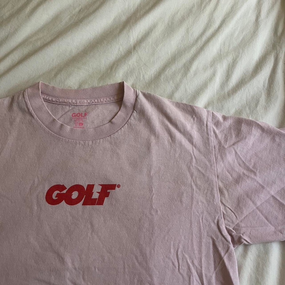 golf wang pink and red shirt